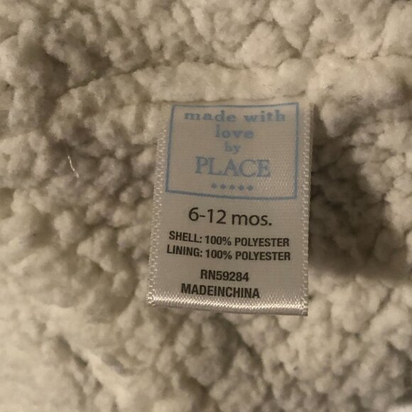 Place Dark Blue Cap Beanie Sherpa Lining Closure Under Chin 6-12M - Picture 4 of 7